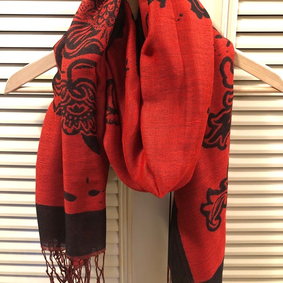 2 x Reversible Cotton Scarves - Picture 9 of 12